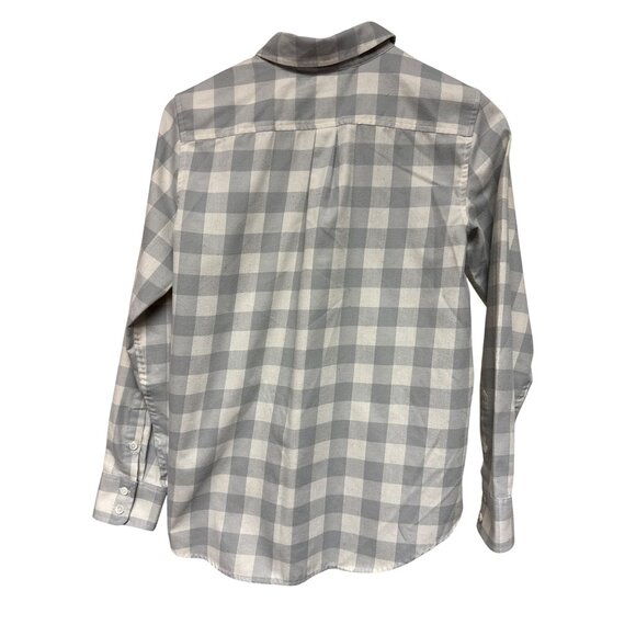 Vineyard Vines Women's Shirt Performance Relaxed Button Down Grey Plaid Size 2 - Picture 5 of 9